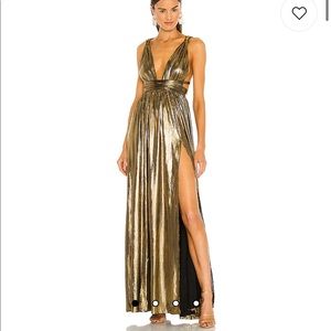 Gold Bronx and Banco gown in size Small